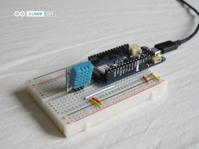 DHT11 Temperature and Humidity sensor in the Cloud