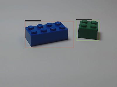 LEGO brick detection using the KV260 and YoloV3-tiny