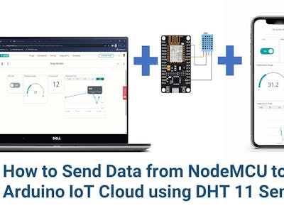 How to send DHT sensor data from ESP8266 to Arduino Cloud
