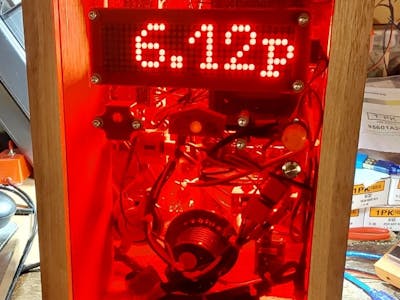 Talking alarm clock with 8x8x4 matrix display