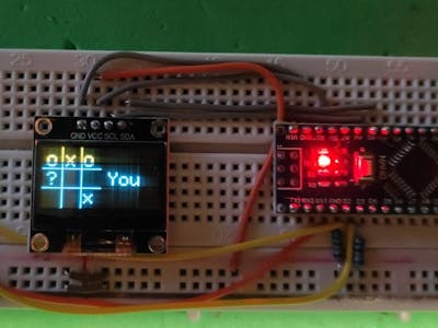 Easiest TicTacToe (with and without an OLED display)