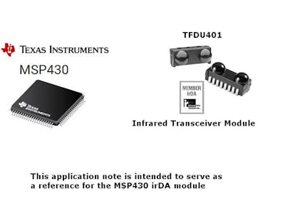 MSP430 and IrDA communication
