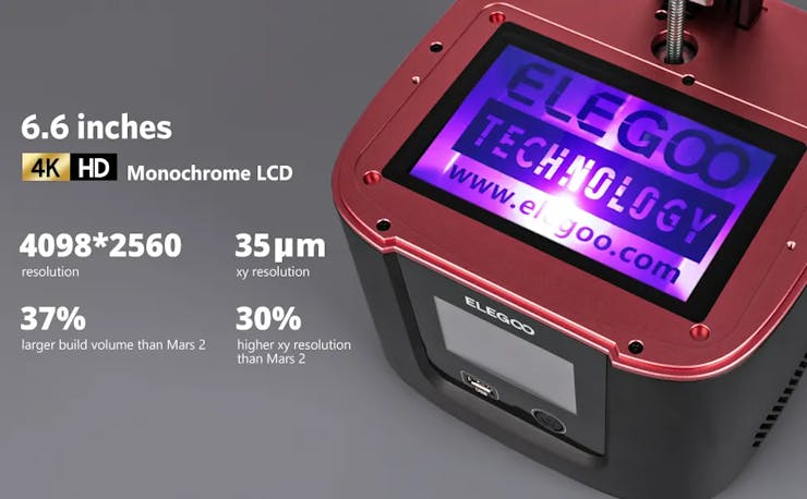  Elegoo Mars 3 Pro - Imprimante LCD MSLA 4K