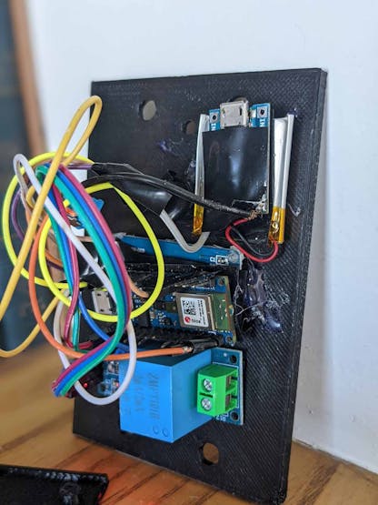 Device fits into a power outlet