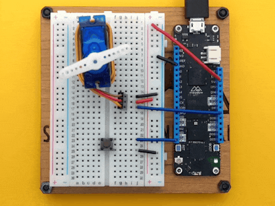 Control a Servo with a Push Button Using Meadow
