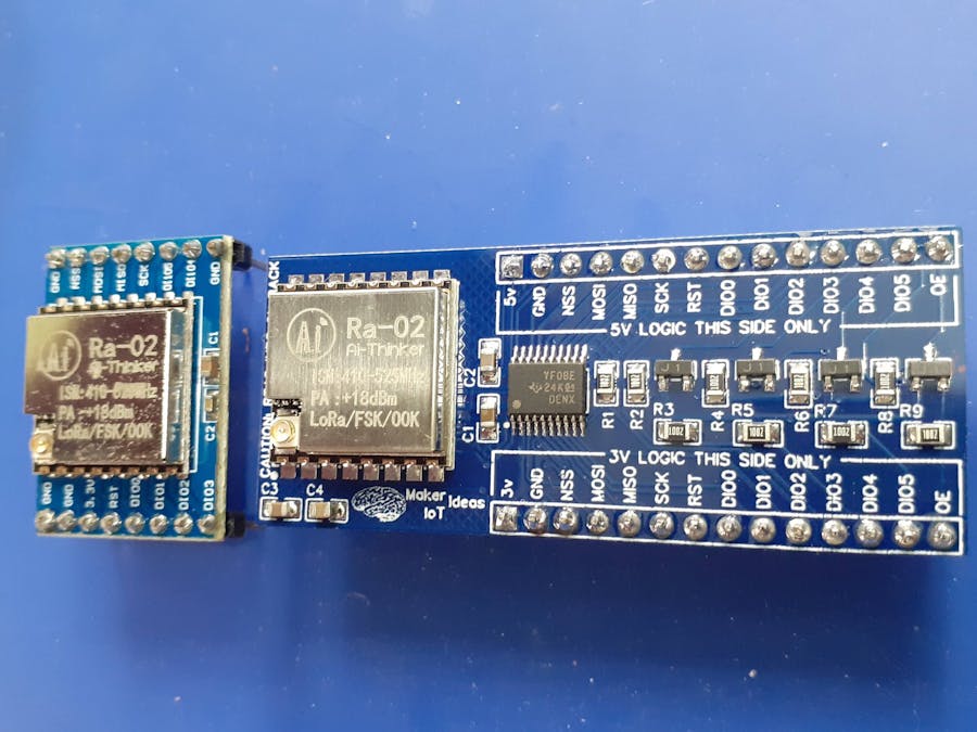 A Breadboard friendly RA-02 Breakout