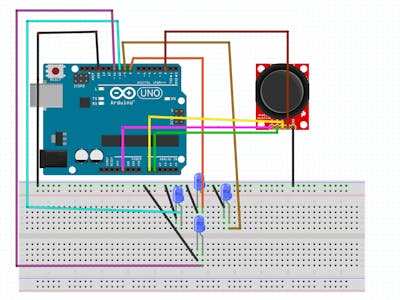 Simple Joystick Control With Leds