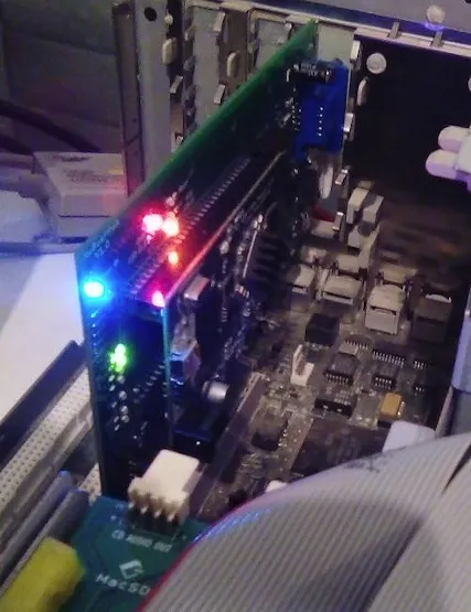 Romain Dolbeau's NuBus Card Brings a Modern FPGA, HDMI, and VGA to