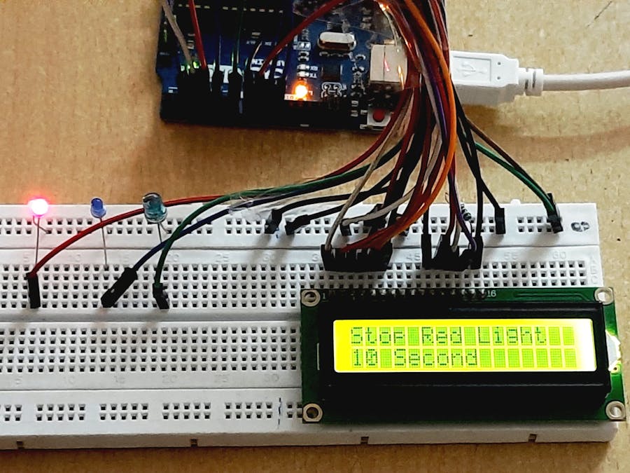 Arduino Traffic Light/ Signal with LCD Counter Display - Arduino ...