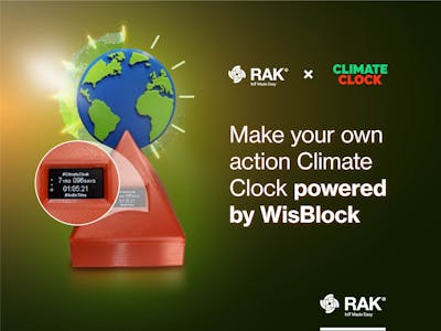 Make your own action Climate Clock powered by WisBlock
