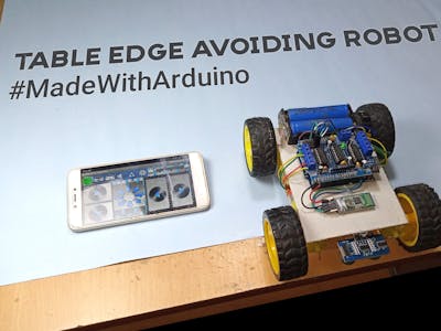 How to Make Table Edge Avoiding Robot || #MadeWithArduino