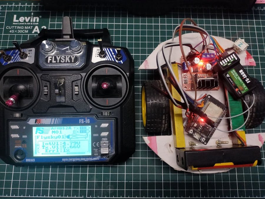 RC Car using FlySky-i6s RX-TX