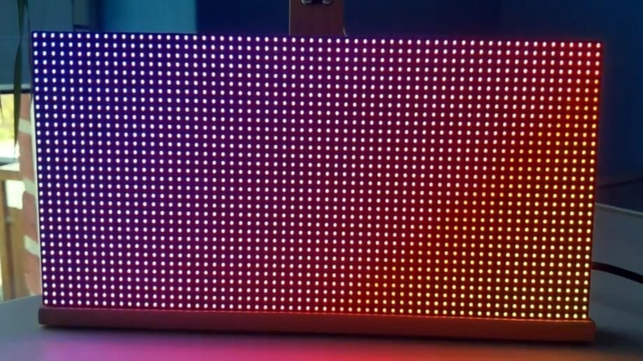 DeVayu's Raspberry Pi Pico LED Matrix Hits FPS Over Wi-Fi, Thanks to a Raspberry Pi Zero WH - Hackster.io