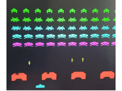 Fully hardwired Space Invaders in BSV