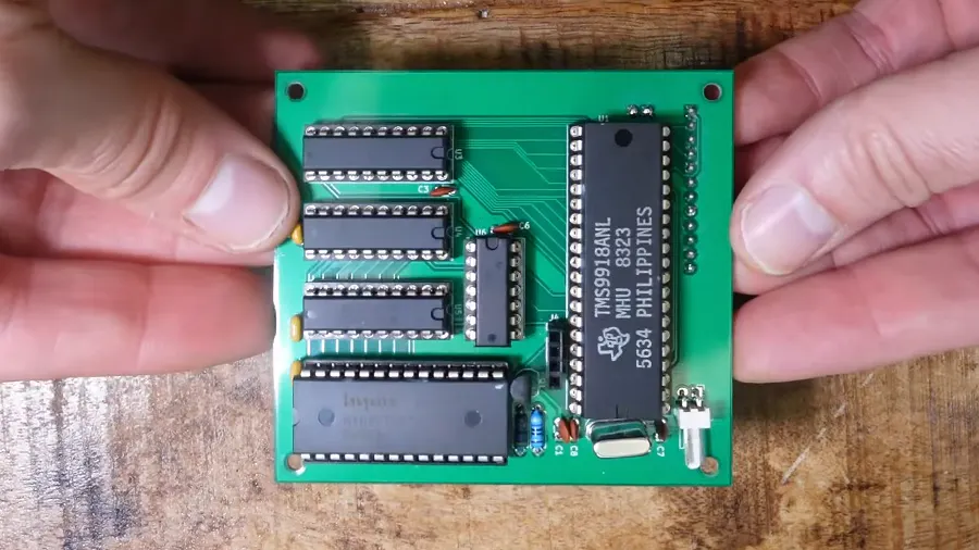 Doctor Volt's Eight-Bit Graphics Card Brings TI's TMS9918 VDP to