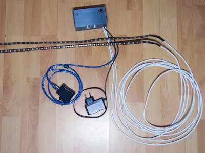 Music / hand controlled led strip with arduino