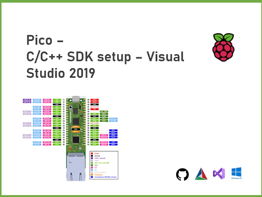 Raspberry Pi Pico C/C++ setup in SDK Visual Studio 2022