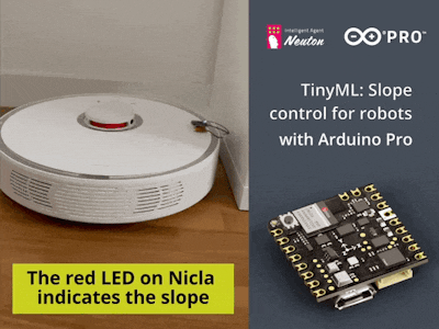 TinyML: Slope control for Robots with Arduino Pro