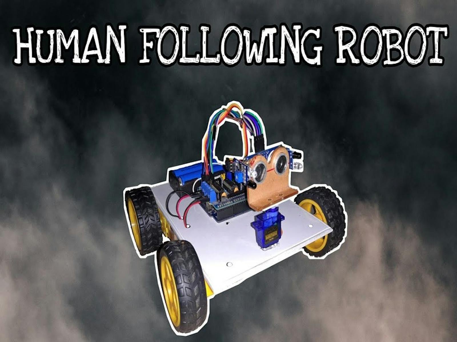 Human Following Robot Using Arduino Uno 