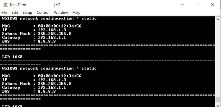 Terminal Output