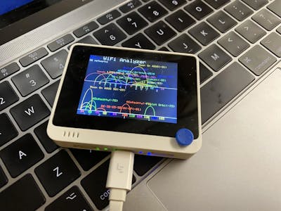Dual Band WiFi Analyzer on Wio Terminal