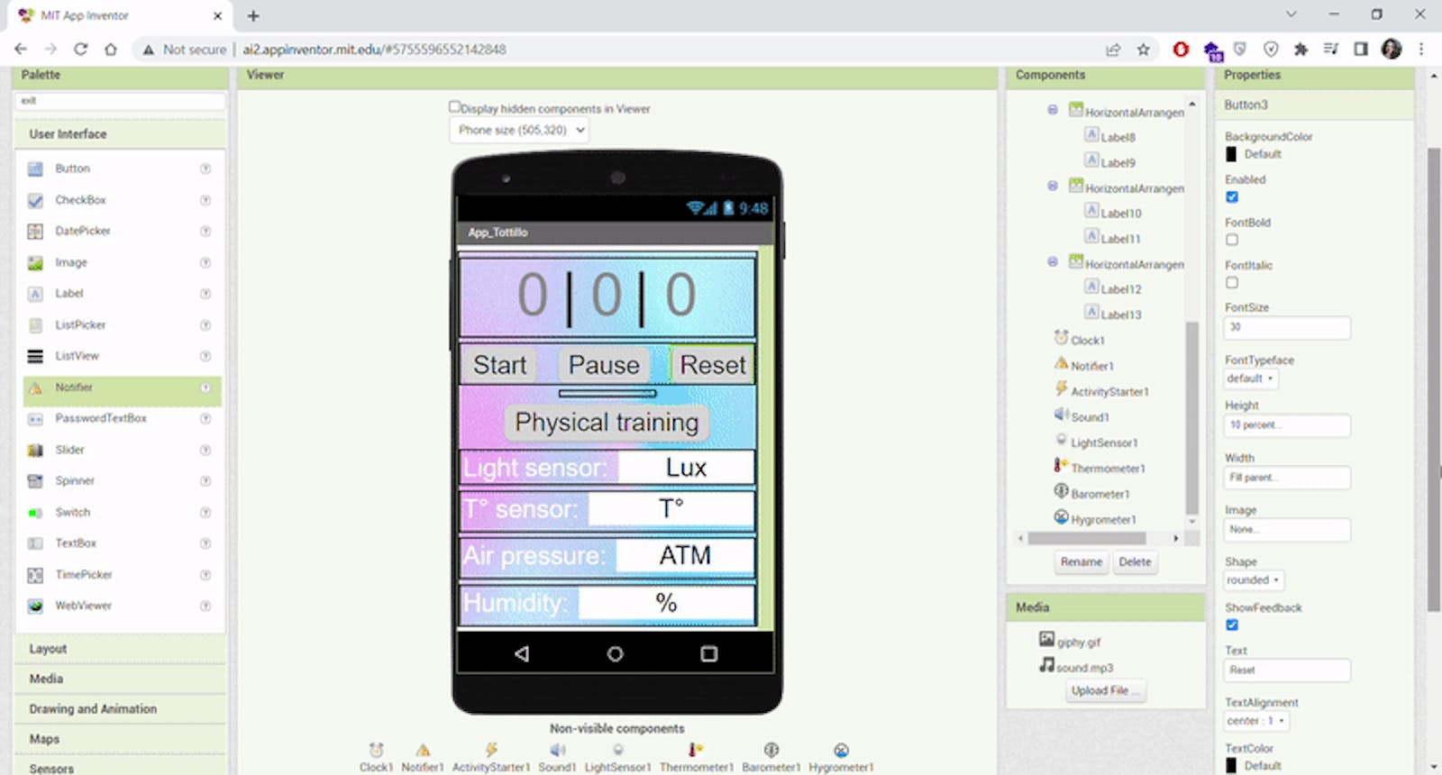 Create Your Own Thermometer App In MIT App Inventor Using