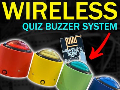 Wireless Quiz Buzzer System with nRF24L01 Arduino