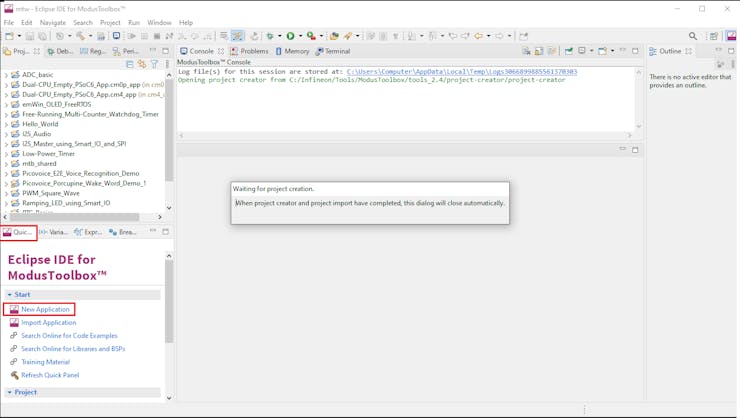 Adding a demo application on MTB