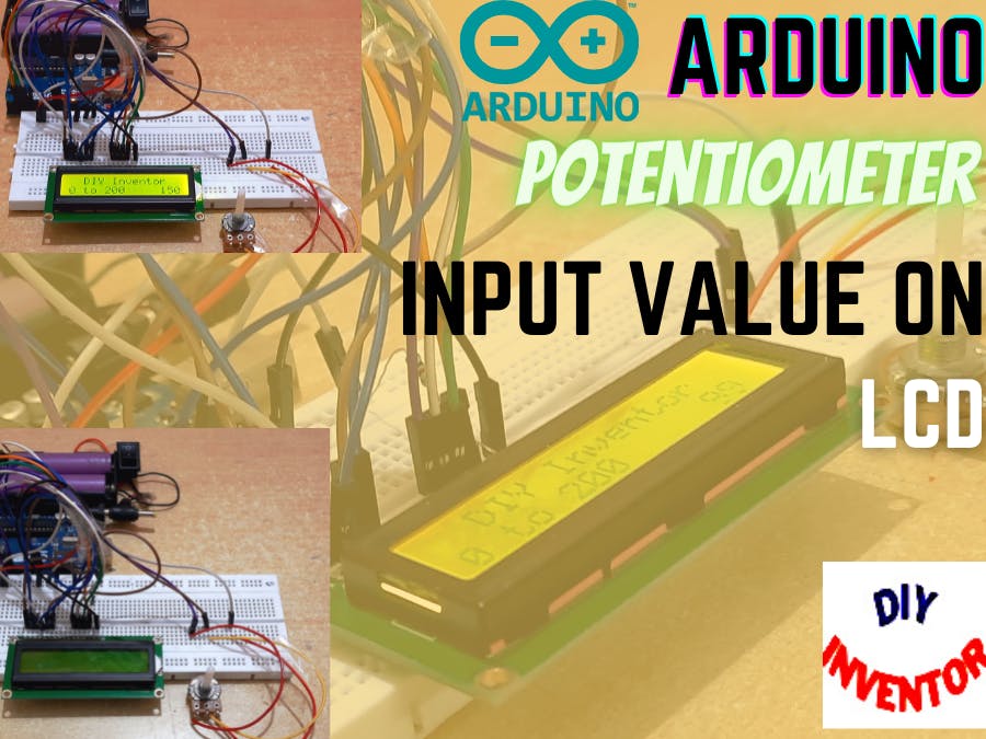 Arduino DIY Potentiometer Value Display on LCD 16x2