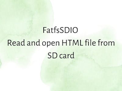 FAtfsSDIO - Read and open HTML file from SD card