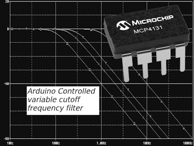 A variable cutoff frequency filter using Arduino with MCP413