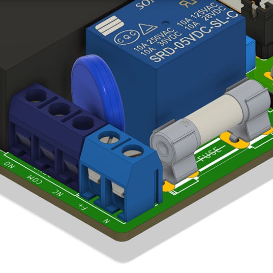 Figure 4 - Power Circuit on the Wifi Relay Board.