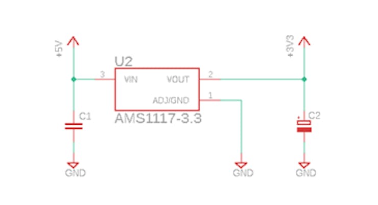 Figure 6 - +3V3 Voltage Regulator Circuit.