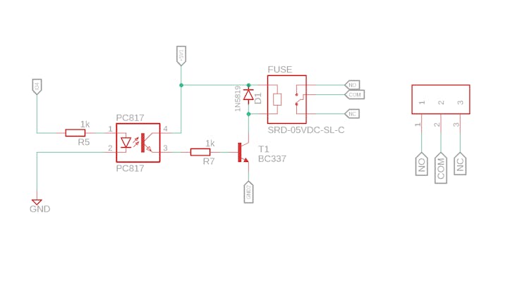 Figure 11 - Driving Relay Circuit.