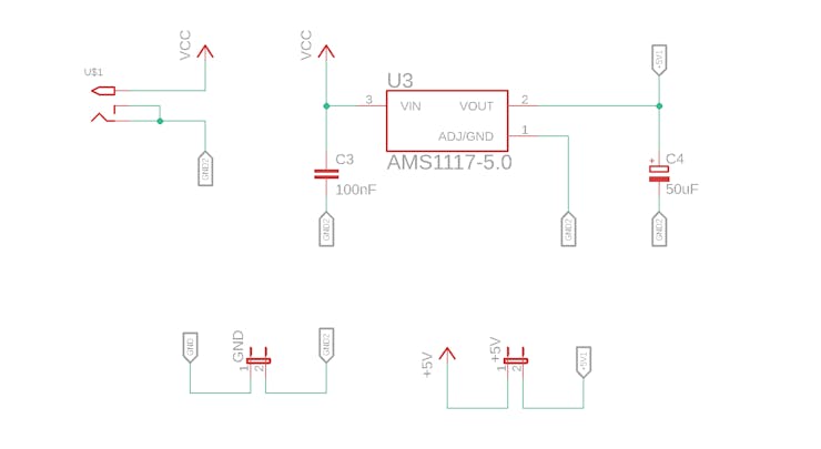 Figure 13 - Circuit for external power supply.