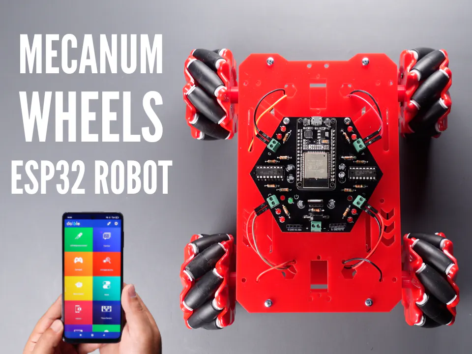 ESP32 Mecanum Wheels Robot and Bluetooth Gamepad Controller - Hackster.io