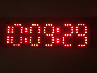 Arduino LED clock with DS3231 RTC module