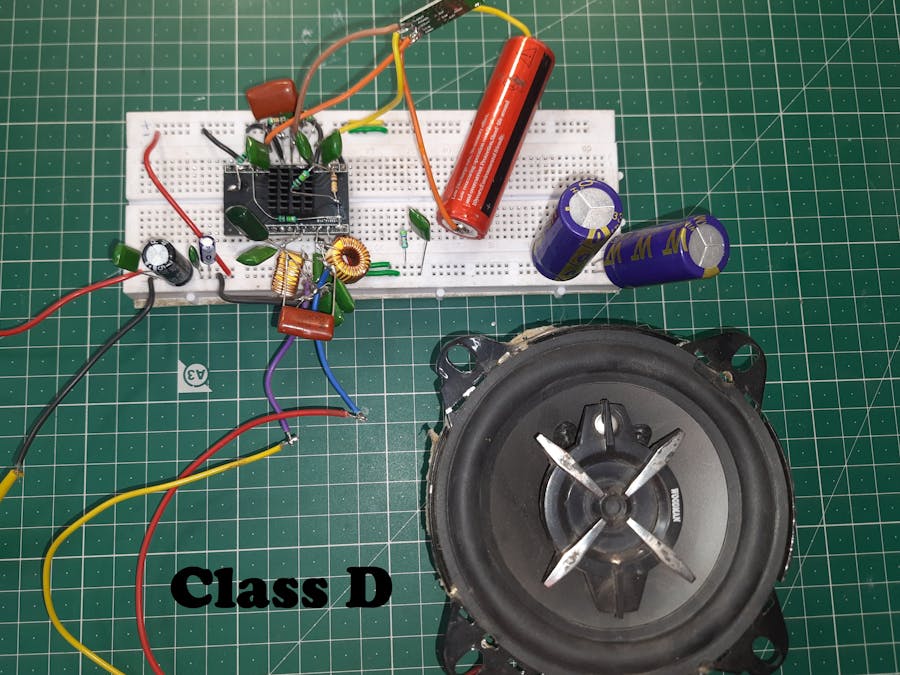 I made my own Class D amplifier