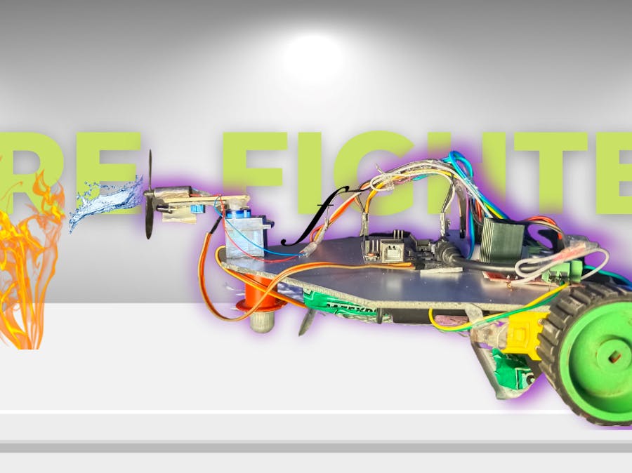 Fire fighting robot without pump