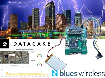 Lightning Detector with Blues Wireless Notecard