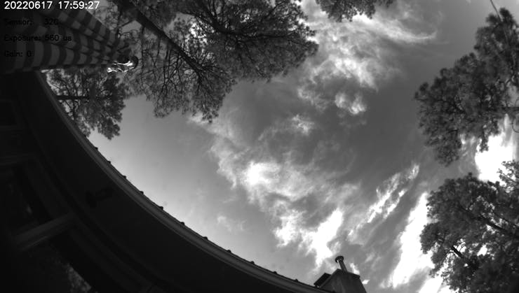 Cloudy all sky image