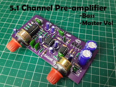 5.1 channel preamplifier for Audio system