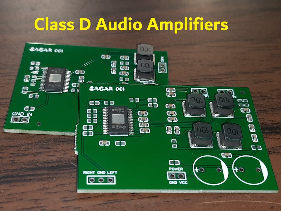 100w Class D amplifier using JLCPCB SMT service