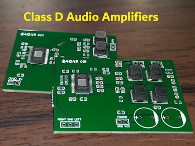 100w Class D amplifier using JLCPCB SMT service