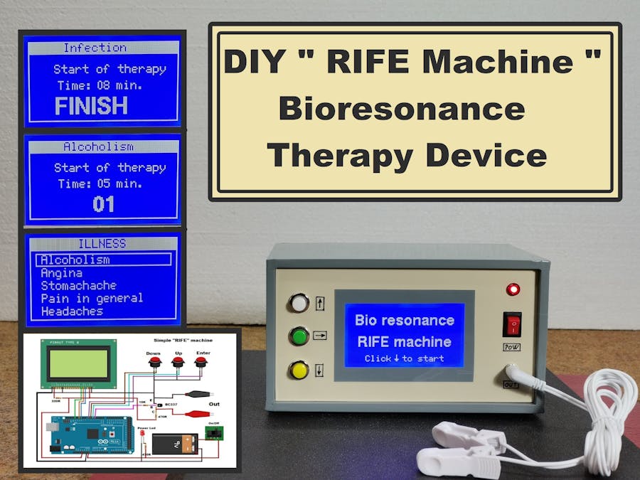 Simple Arduino Bioresonance Therapy device - RIFE Machine