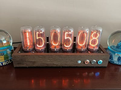 Arduino Nano 33 IoT Modular Nixie Clock with Web UI