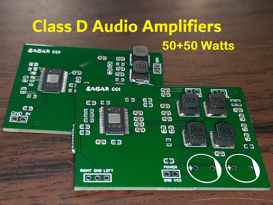Class D 50x2watt amplifier using TPA3116D2