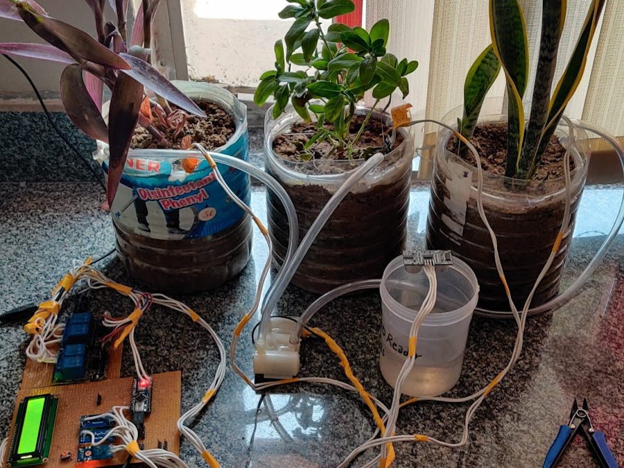 Automatic plant watering project