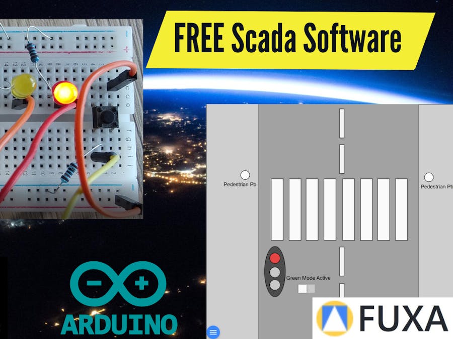 Making an HMI screen for an Arduino traffic light with Fuxa