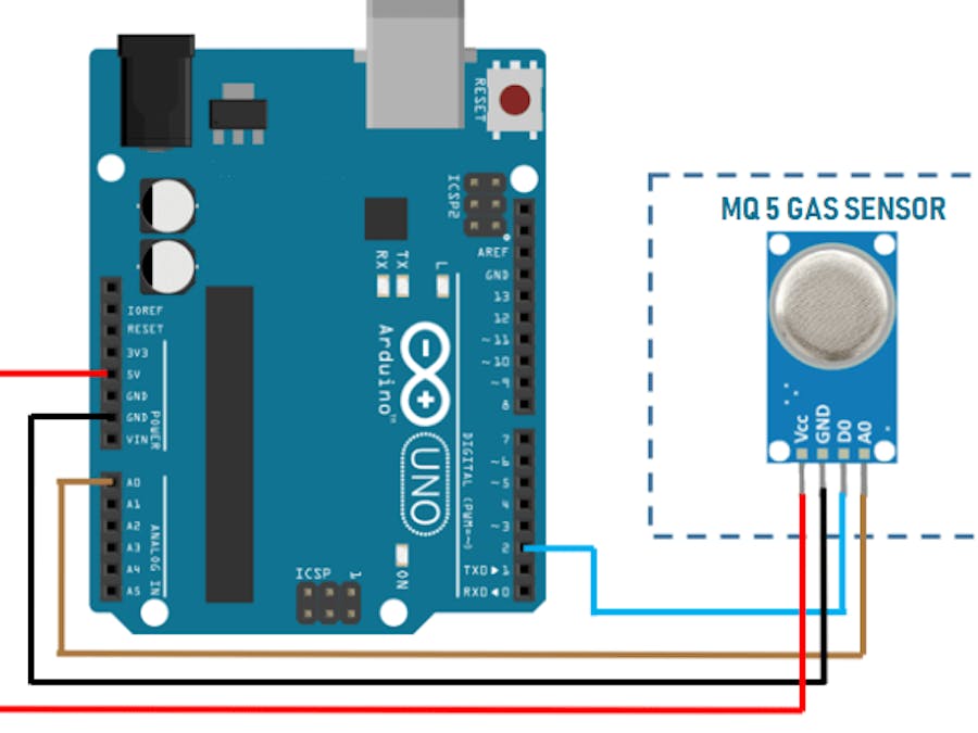 Ciego Finanzas lección MQ5 Gas Sensor With Arduino - Hackster.io